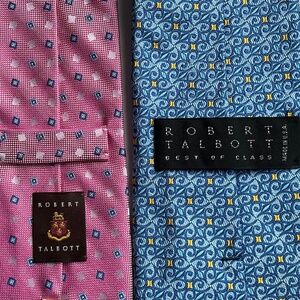2 Robert Talbott lovely silk ties made in USA 🇺🇸